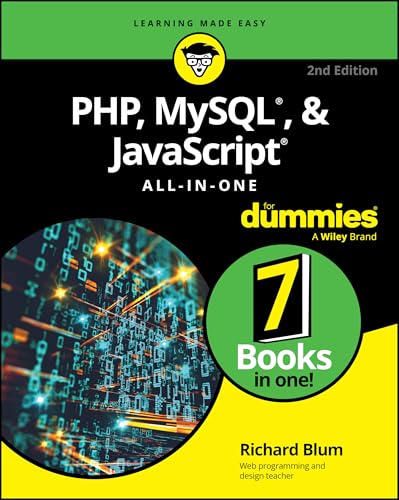 Book cover for PHP, MySQL, & JavaScript All-In-One For Dummies, 2nd Edition by Richard Blum.