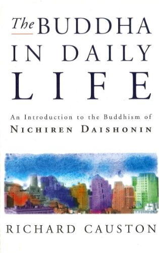 Book cover with blue title text and abstract cityscape below.