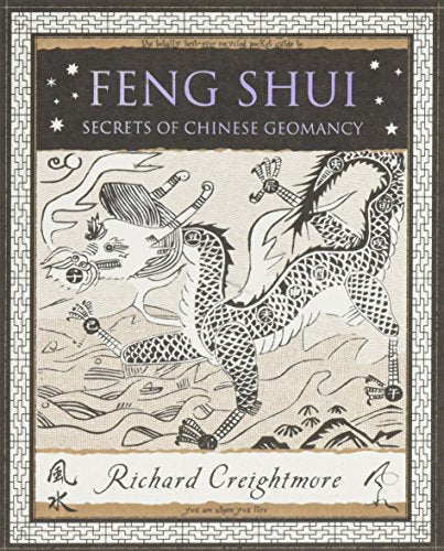 Book cover: "Feng Shui" with a white dragon illustration and Chinese motifs.