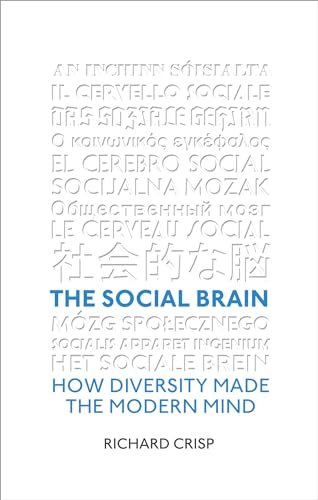 Book cover with multilingual text reading "The Social Brain" by Richard Crisp.