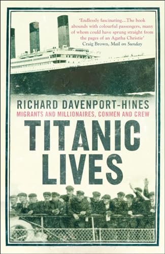 Book cover featuring the Titanic ship above a group of crew members.
