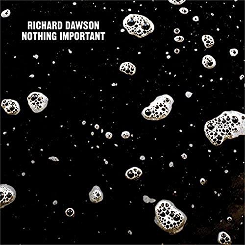 Album cover for Richard Dawson’s “Nothing Important” with bubble-like shapes.