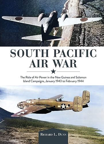 Book cover: "South Pacific Air War" featuring WWII aircraft imagery.