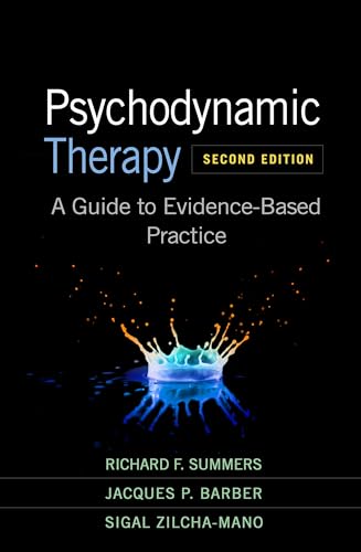 Book cover for Psychodynamic Therapy, Second Edition, featuring a colorful liquid splash on black.