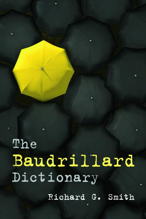 Book cover with a yellow umbrella among many black umbrellas.