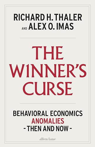 Book cover: "The Winner's Curse" by Thaler and Imas, red text on white.