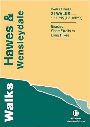 Map of Hawes and Wensleydale area with walking routes and trails illustrated.
