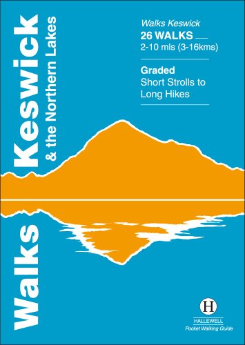 Map guidebook with walks routes in Keswick and Northern Lakes region, in pocket size format.