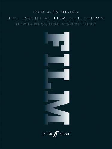 Dark blue book cover with large silver word film and Faber Music logo.