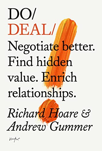 Book cover with orange brushstrokes, title “DO DEAL” and author names.