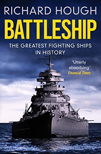 Book cover featuring a grayscale image of a large warship at sea.