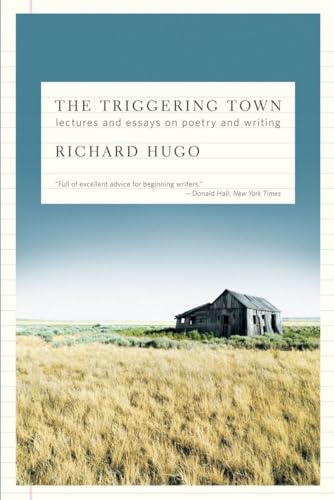 Book cover: “The Triggering Town” by Richard Hugo, featuring a rural landscape.