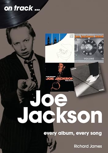 Book cover featuring Joe Jackson, album artwork, and the title Joe Jackson On Track.