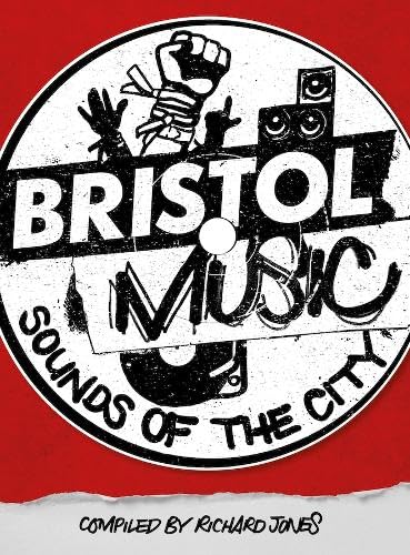 Black and white circular design with “Bristol Music: Sounds Of The City.”