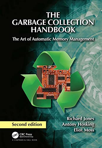 Book cover: "The Garbage Collection Handbook" with a recycling symbol.
