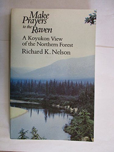 Book cover with a forest landscape and title "Make Prayers to the Raven.