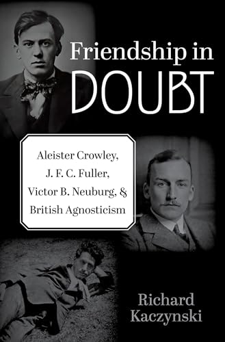 Book cover: "Friendship in Doubt" with portraits of three men.