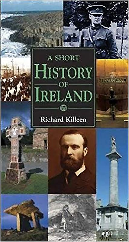Book cover: “A Short History of Ireland” with historical imagery.