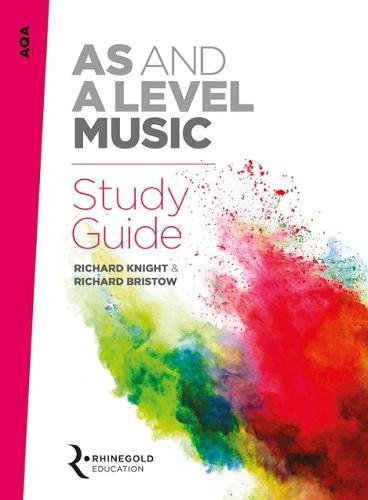 AQA AS and A Level Music Study Guide cover with colorful splash.