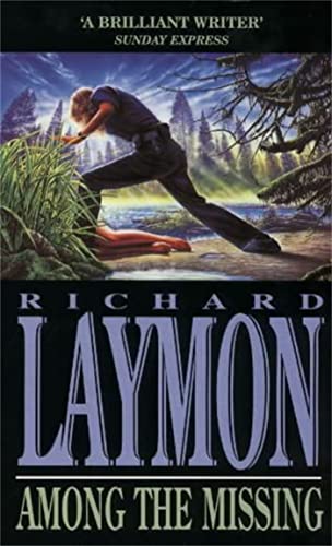 Book cover: woman running through tall grass, dark forest background.
