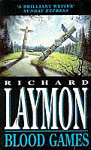 Book cover: a dark landscape with crosses and the title "Blood Games".