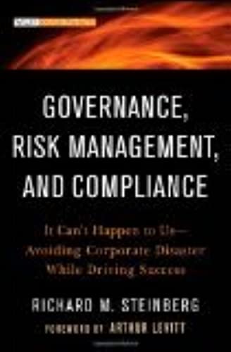 Book cover: “Governance, Risk Management, and Compliance” by Richard M. Steinberg.