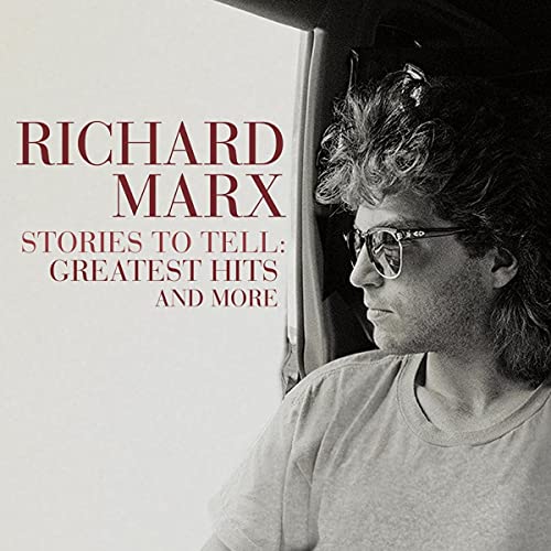 "Album cover featuring a black and white photo of Richard Marx looking out a window."