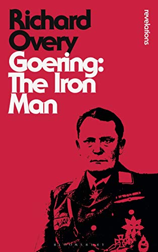 Book cover with bold white and black text on a red background featuring Goering.