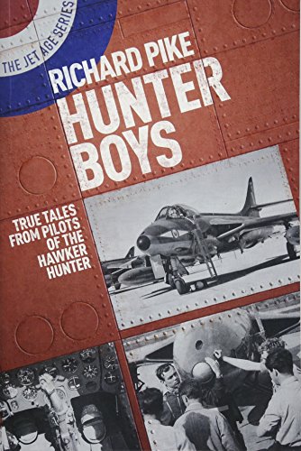 Book cover: "Hunter Boys" featuring a Hawker Hunter jet and pilots.