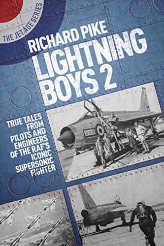 Book cover: “Lightning Boys 2” with images of RAF Lightning fighter jets and pilots.