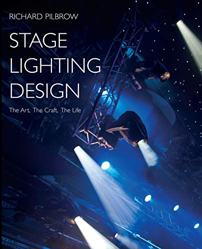 Book cover showing stage lighting equipment and beams against a dark blue background.