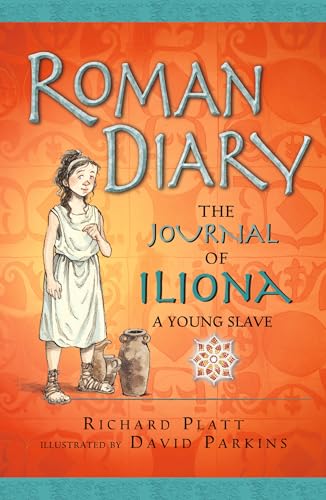 Book cover: "Roman Diary" with illustration of a young girl in Roman attire.