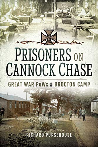 Book cover depicting a WWI POW camp and Iron Cross medal.