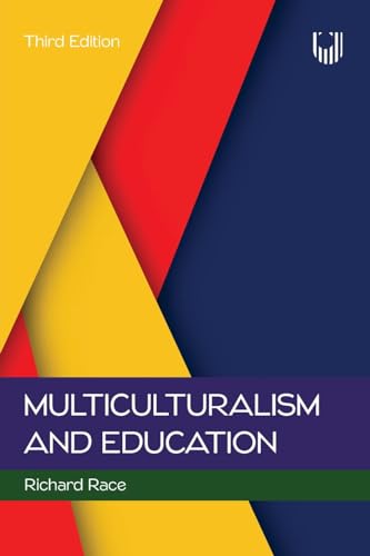 Book cover: "Multiculturalism and Education, 3e" with bold, geometric design.