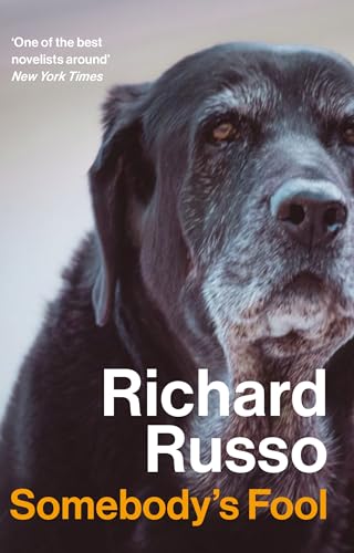 Book cover featuring a close-up of an older, graying dog’s face.