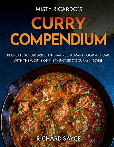 Cookbook cover featuring a rich, reddish-brown curry with meat and herbs.