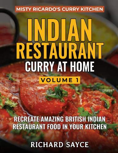 "Cookbook cover featuring a close-up of curry in a pan with garnish."