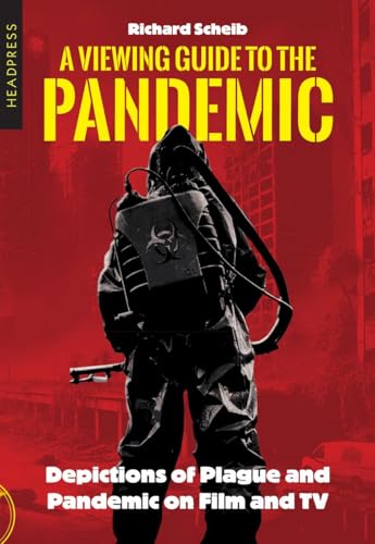 Red book cover with a person in hazmat suit silhouette.