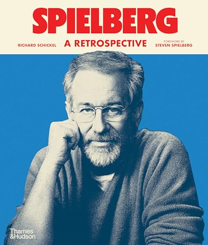 Book cover featuring a portrait of director Steven Spielberg in grayscale.