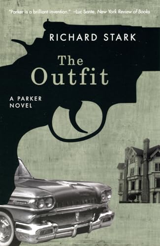 Book cover: “The Outfit” by Richard Stark, featuring a gun and car.