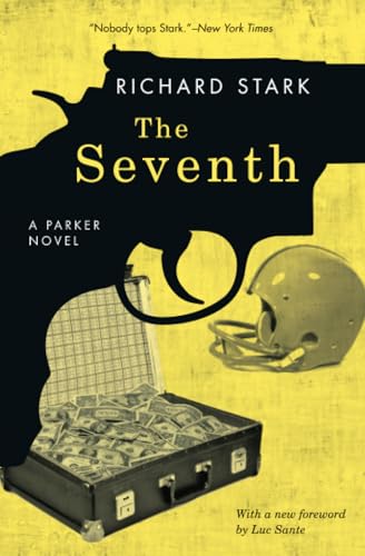 Book cover: "The Seventh" by Richard Stark, featuring a gun and money.