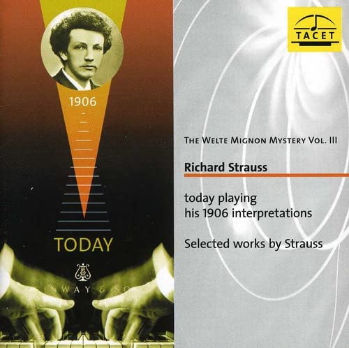 CD cover for Richard Strauss’ “Weltemignon Mystery Vol 3” with portrait.