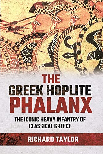 Book cover depicting ancient Greek hoplite shields and helmets.