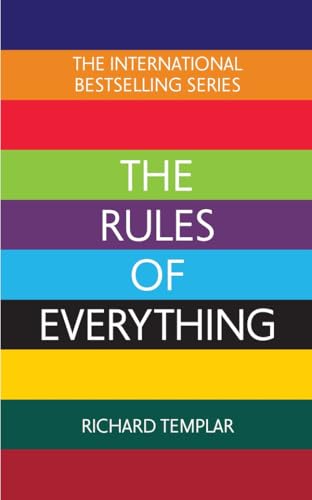 Book cover with stacked colorful bands and white text: "The Rules of Everything.