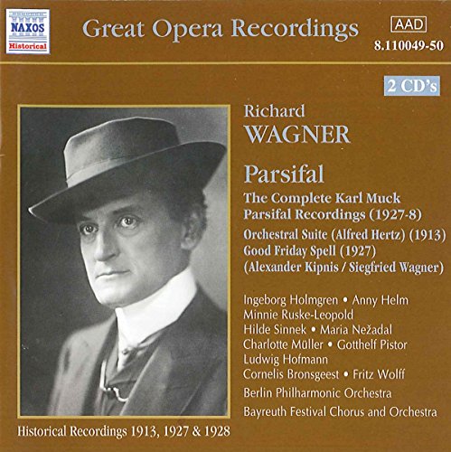 CD cover for Richard Wagner’s “Parsifal” with a portrait of Wagner.