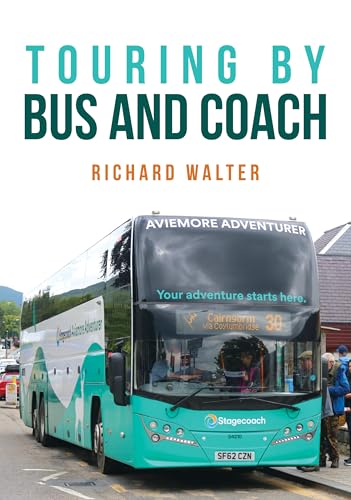 Book cover: "Touring by Bus and Coach" featuring a green Stagecoach bus.