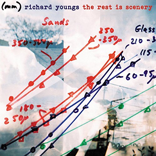 CD cover with abstract lines, numbers, and blurred coastal imagery.