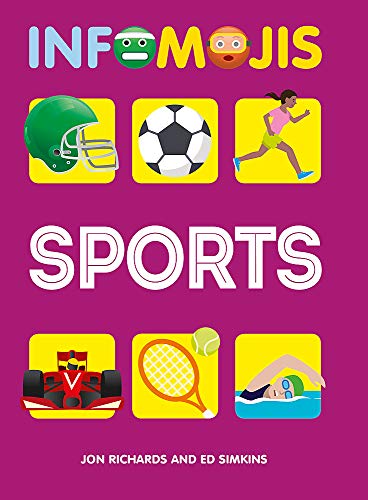 Book cover featuring colorful illustrations of various sports icons.