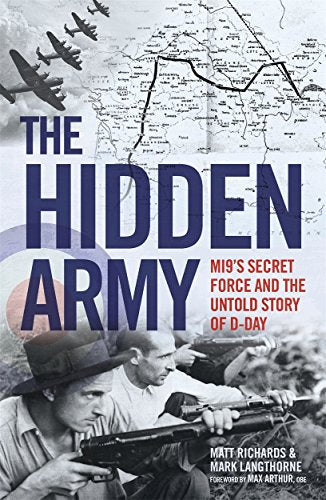 Book cover: soldiers, planes, and a map related to D-Day.