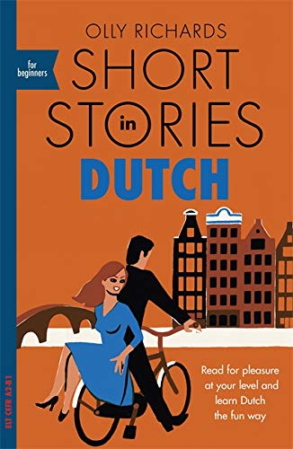 Book cover: couple on a bicycle with Dutch canal houses backdrop.